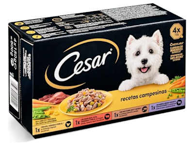 Alimento para perros completo Cesar caja 600 g