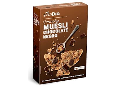 Muesli crujiente con chocolate Gran Dia caja 500 g