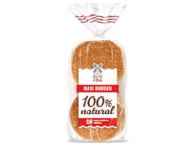 Pan de hamburguesa maxi El molino de Dia 300 g