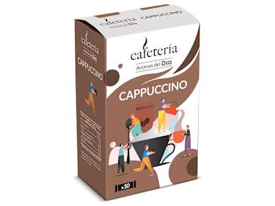Café soluble cappuccino en sobres Dia Cafetería 125 g