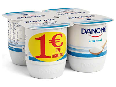 Yogur natural Danone pack 4 x 120 g