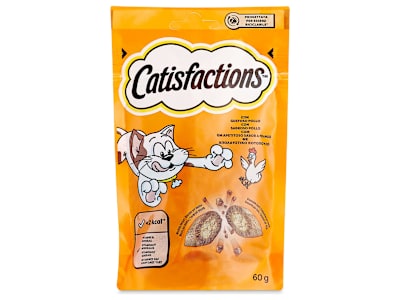 Snack para gatos con pollo Catisfaction bolsa 60 g