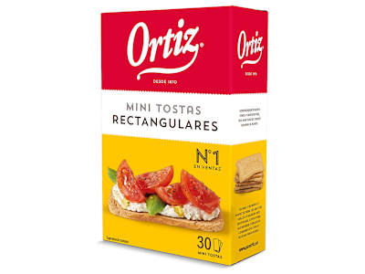 Mini tostadas rectangulares Ortiz 100 g