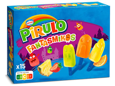 Helado pirulo fantasmikos 15 unidades Nestlé caja 240 g