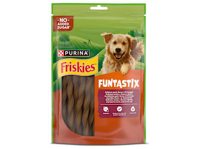 Snack para perros funtastick sabor jamón /queso Friskies bolsa 175 g