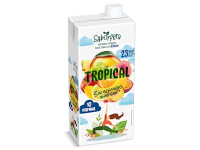 Bebida de zumo tropical sin azúcares añadidos Dia Saborfera 1 L