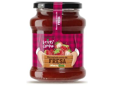 Mermelada de fresa extra Dia Fruticampo frasco 390 g