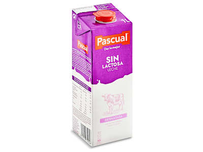 Leche desnatada sin lactosa Pascual 1 L