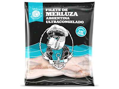 Filetes de merluza Argentina sin piel Dia Mari Marinera bolsa 400 g