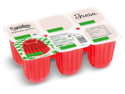 Gelatina de fresa Dia Caprichoso pack 6 x 100 g