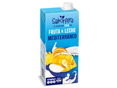 Bebida de fruta y leche mediterráneo Dia Saborfera 1 L