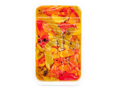 Pimientos rojos y verdes asados Huerta Camporico bandeja 350 g