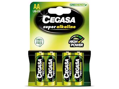 Pila alcalina aa Cegasa blister 4 unidades
