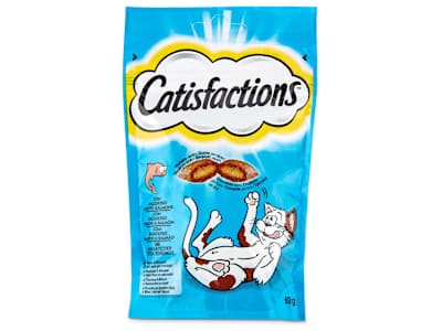 Snack para gatos con salmón Catisfaction bolsa 60 g