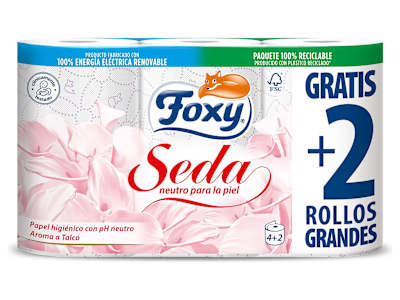 Papel higiénico Foxy bolsa 6 unidades