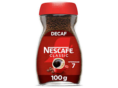 Café soluble descafeinado Nescafé 100 g