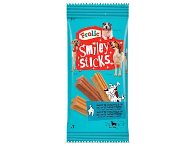 Snack para perros smiley sticks Frolic bolsa 175 g
