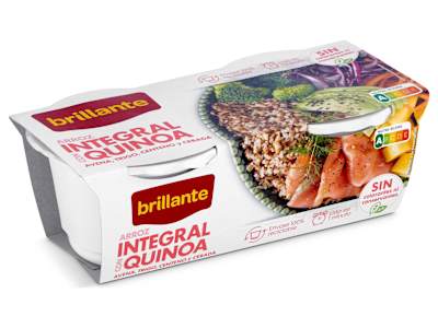 Vasos de arroz integral con quinoa Brillante 2 x 125 g