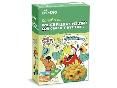 Cereales rellenos de cacao y avellana Gran Dia caja 500 g