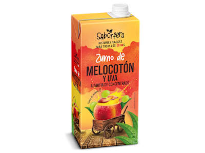 Zumo de melocotón y uva Dia Saborfera 1 L