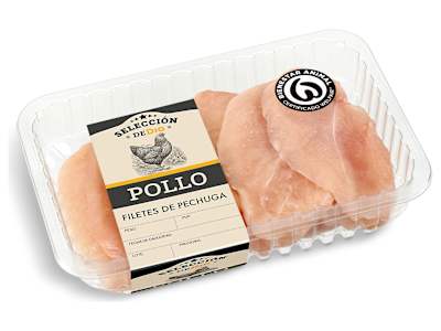 Pechugas fileteadas Selección de Dia 550 g aprox.