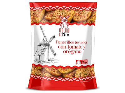 Panecillos tostados con tomate y orégano El molino de Dia 160 g