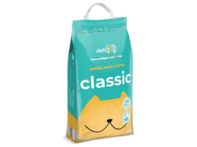 Arena para gatos absorbente Deligato de Dia bolsa 5 Kg