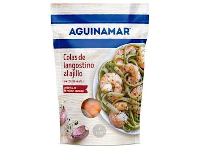 Colas de langostino al ajillo Aguinamar bolsa 105 g
