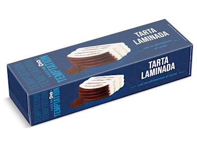 Tarta laminada nata y chocolate Dia Temptation caja 525 g