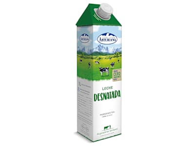 Leche desnatada Central Lechera Asturiana 1 L