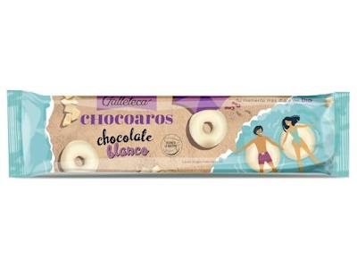 Roscos de galleta con chocolate blanco chocoaros Galleteca de Dia bolsa 128 g