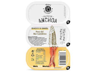 Filetes de anchoa en aceite de girasol Dia Mari Marinera pack 3 x 25 g