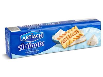 Barquillos rellenos de nata Artiach Artinata caja 210 g