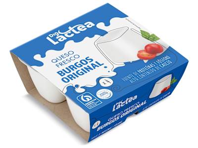 Queso fresco de Burgos Dia Láctea tarrina 4 x 62.5 g