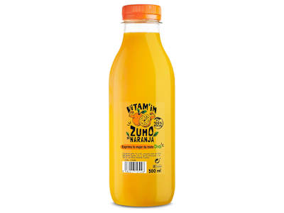 Zumo de naranja recién exprimido 500 ml