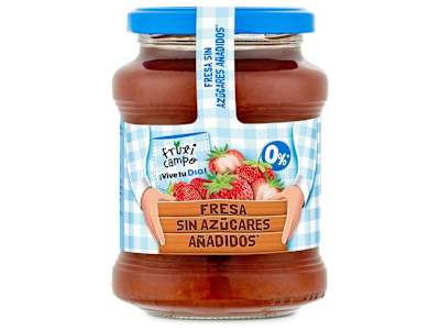 Mermelada de fresa 0% sin azúcares añadidos Dia Fruticampo frasco 330 g