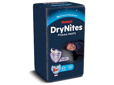 Pañales de noche para niños de 4 a 7 años Huggies DryNites bolsa 10 unidades
