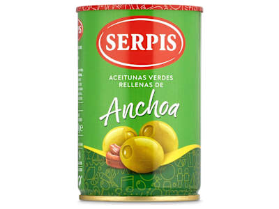 Aceitunas rellenas de anchoa Serpis 130 g