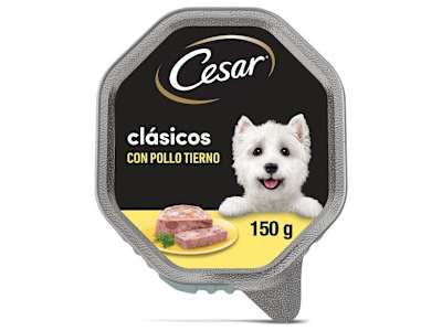 Alimento para perros con pollo Cesar tarrina 150 g