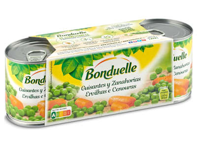 Guisantes y zanahorias Bonduelle 3 x 130 g