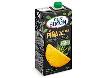 Zumo de piña, manzana y uva Don Simón 1 L