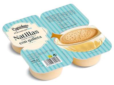 Natillas con galleta Dia Caprichoso pack 4 x 125 g