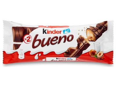 Barritas de chocolate con leche y avellanas Kinder bolsa 3 x 43 g