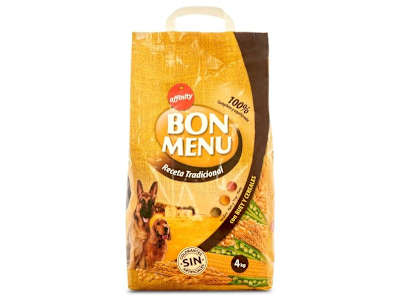 Alimento para perros receta tradicional Bon menu bolsa 4 Kg