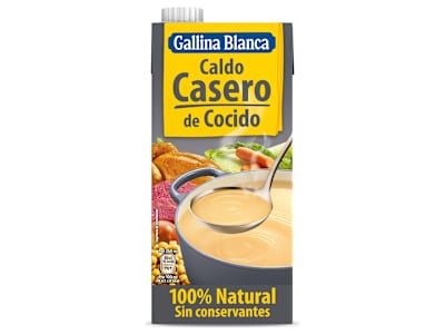 Caldo casero de cocido 100% natural Gallina Blanca brik 1 L