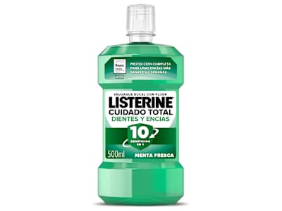 Enjuague bucal dientes y encías Listerine botella 500 ml