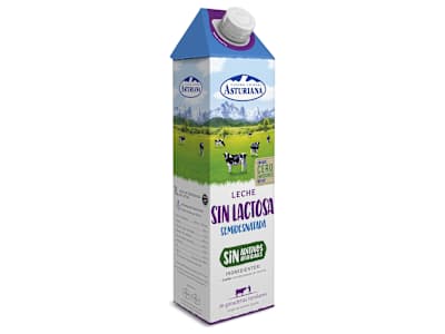 Leche semidesnatada sin lactosa Central Lechera Asturiana 1 L