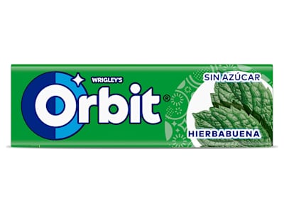 Chicles sabor hierbabuena sin azúcar Orbit bolsa 14 g