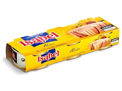 Atún en aceite girasol Isabel lata 3 x 52 g