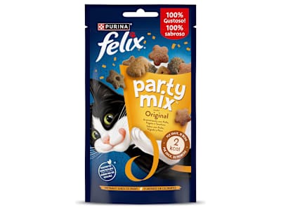 Snack para gatos party mix original Felix bolsa 60 g